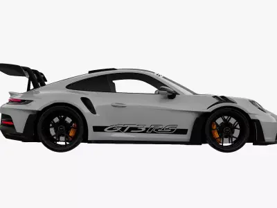 Porsche GT3RS Weissach 2023 3D model