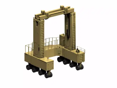 Chemical Cask Transporter 3D model