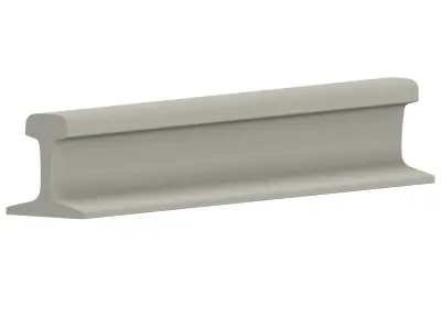 RUS 50 Railway rail 3D model
