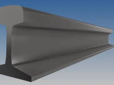 British Standard-EN13674  46E3  rail 3D model