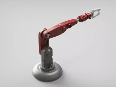 Robotic arm mechanical style industrial 3D model