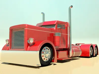 Hot Rod Semi Truck 3D model