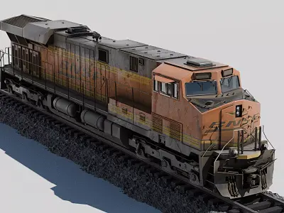 BNSF GE ES44AC Locomotive  3D model