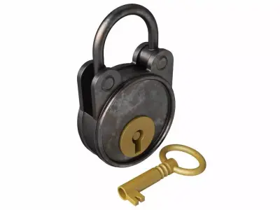 Padlock 3D model get