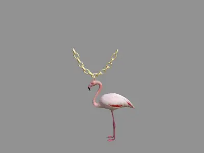 flamingo locket collection 3D model
