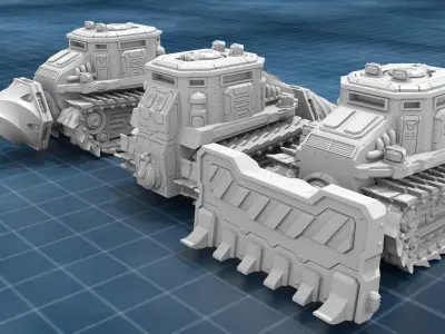 VEHICLE I with alt accesories 3D print model 3D print model
