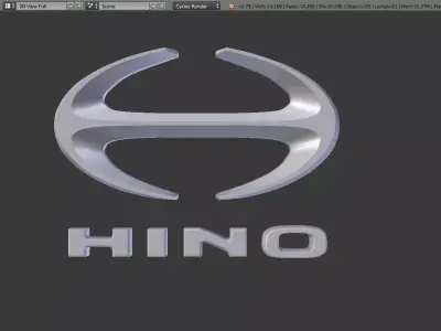 Hino Logo 3D model