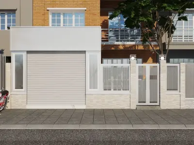  Renova - Villa Facade C Free 3D model
