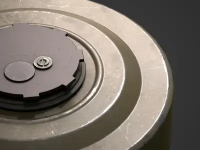 TM-62M AntiTank Landmine Low-poly 3D model