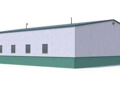 Industrial Building 55 Low-poly 3D model