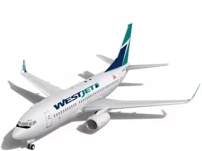 WestJet Boeing 737-700w 3D model