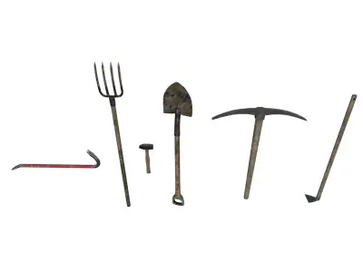 Melee Weapon Pack Low-poly 3D model buy