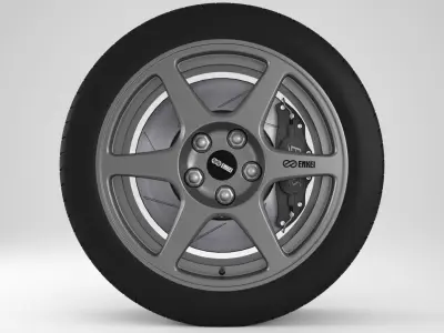 Enkei Performance Evo 8 Rim 3D model