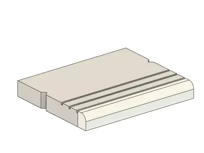 Model Railway Platform Edging Coping Stones V2 3D print model