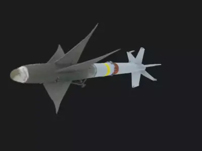 AIM 9 Sidewinder Missile 3D Model 3D model