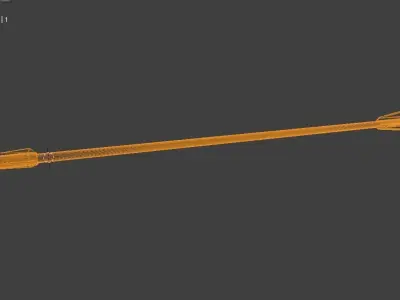 bolt arrow 3 Low-poly 3D model