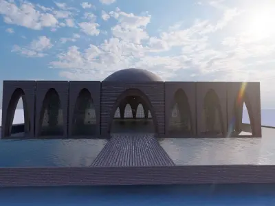 Athasenti - ancient building - arched structure 3D model