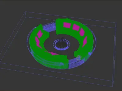 Circle sofa Free 3D model