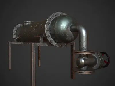 Metal Balloon Low-poly 3D model