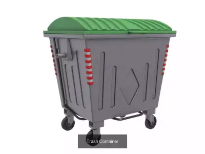 Trash Container collection 3D Model Pack
