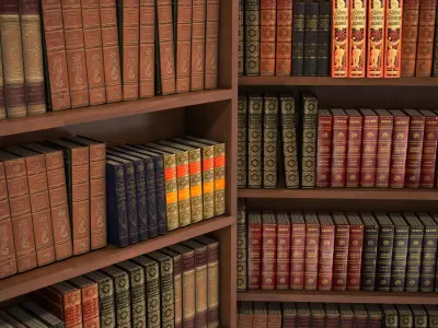 Classic Books Collection 3D model