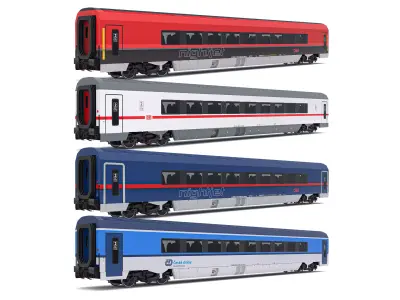 Ampz Rail Wagon Set 3D model