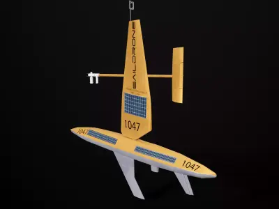 Saildrone Explorer Low-poly 3D model