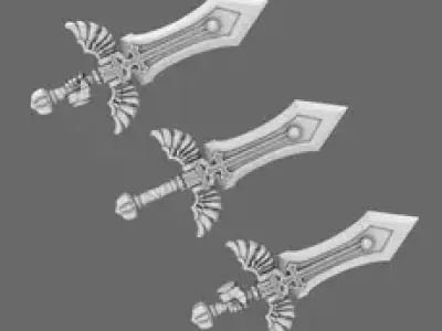 Arthurian Knights Electro Great Sword 3D print model