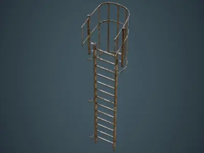 Ladder 4B Low-poly 3D model