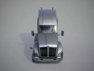 American Truck 8 and upgrades - Mobile Asset Low-poly 3D model Low-poly 3D model