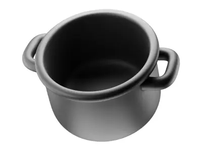 Saucepan 3D Icon Low-poly 3D model