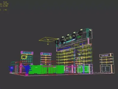 Exhibition - Area -6X9-3DMAX2009-028 3D model