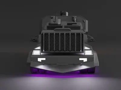 Sci fi semi-truck sci-fi truck 3D model