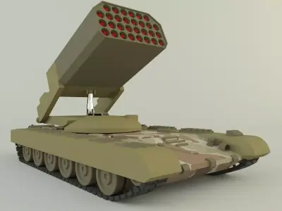 Heavy Multiple Rocket Launcher Soviet v1 3D model
