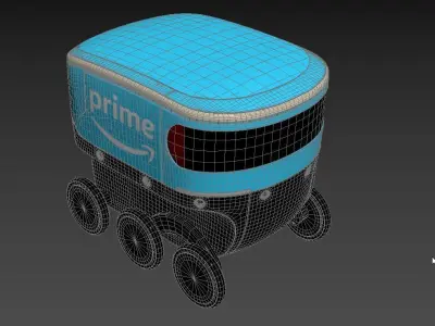 Amazon Scout Delivery Robot Prime 3D model