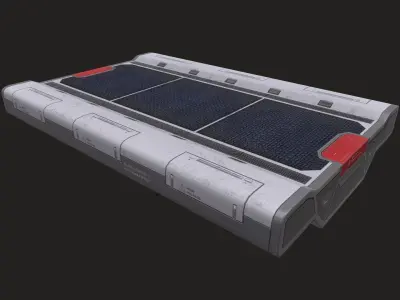 Sci-Fi Modular Platform Low-poly 3D model