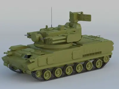 2K22 Tunguska SA-19 Grison 3D model purchase