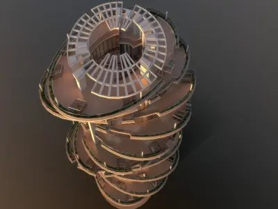 High Rise Building 101 3D model