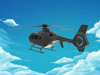 Eurocopter EC135 3D model 2