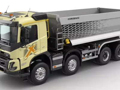 VOLVO FMX 8X6  dump truck 2022 3D model