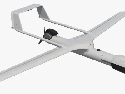 Small Military UAVs Rigged 2 Collection 3D model