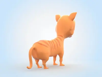 Cartoon Cat 3D model