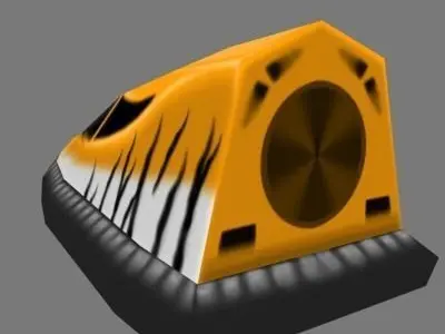 BHoverCraft speedboat Free 3D model