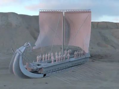 Greek Ship 3D model