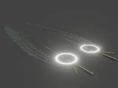 Sword of Seraph Low-poly 3D model