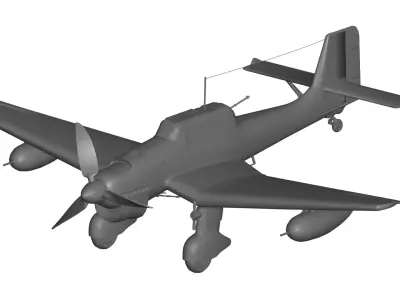 Junkers Ju 87 3D model purchase