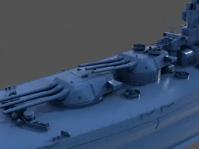 BATTLESHIP YAMATO - Personal license - 1-200 scale 3D print model