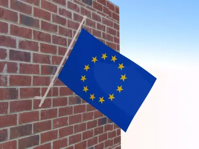 Flag of Europe 3D model