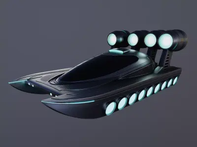 Airboat 3D model