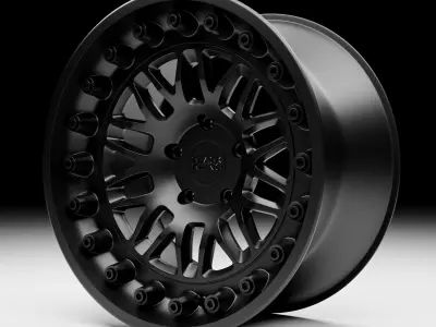 Black Rhino Fury Rim  3D model